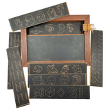 Scarce and Excellent Shepherd's New Slate Desk with Complete Set of Double-sided Inserts for Copying, c. 1870s