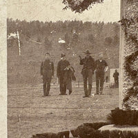 Peace on Earth, Atmospheric c. 1890s American Soldiers at Camp Cabinet Card, Lebanon, PA