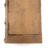 Beautiful, Spare, Two Compartment 19th Century Book Shaped Box Carved From One Piece of Wood