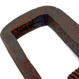 Another (Larger) 19th Century Hand-forged Iron Heart Quilting Clamp