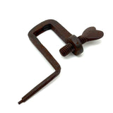 Another (Larger) 19th Century Hand-forged Iron Heart Quilting Clamp
