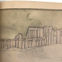 Willis Brown’s Exquisitely Done Egyptian Architecture and Ornament Watercolor Book