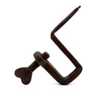 Another (Larger) 19th Century Hand-forged Iron Heart Quilting Clamp