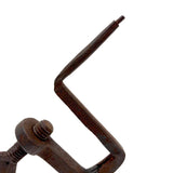 Another (Larger) 19th Century Hand-forged Iron Heart Quilting Clamp