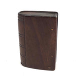 Antique Hand-carved Book Shaped Vesta (One Tiny Split)
