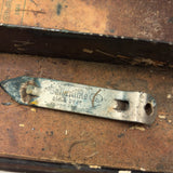Patina-Full 19th Century Tin Fold Out Painter's Box, As Found (with Brushes and Ballantine Bottle Opener)