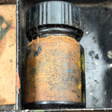 Patina-Full 19th Century Tin Fold Out Painter's Box, As Found (with Brushes and Ballantine Bottle Opener)