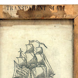 Scarce c. 1860s "Transparent Slate" with Eleven Engravings for Tracing