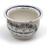 The First Call in the Morning, Curious Miniature Transferware Chamber Pot