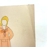 Portrait of a Woman in "Analogus" Colors, c. 1930s-40s Watercolor