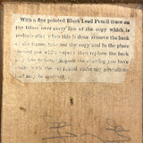 Scarce c. 1860s "Transparent Slate" with Eleven Engravings for Tracing