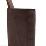 Antique Hand-carved Book Shaped Vesta (One Tiny Split)