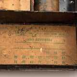 Patina-Full 19th Century Tin Fold Out Painter's Box, As Found (with Brushes and Ballantine Bottle Opener)