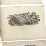 Scarce c. 1860s "Transparent Slate" with Eleven Engravings for Tracing