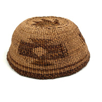 Finely Woven and Patterned Northwest Coast Native Basket, Presumed Antique Klamath-Modoc