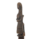 SOLD Woman in Chair with Heart in Hand, Presumed c. 17th Century Weaving Tool