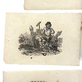 Scarce c. 1860s "Transparent Slate" with Eleven Engravings for Tracing