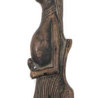 SOLD Woman in Chair with Heart in Hand, Presumed c. 17th Century Weaving Tool