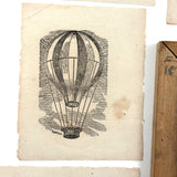 Scarce c. 1860s "Transparent Slate" with Eleven Engravings for Tracing