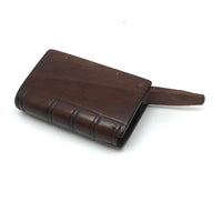 Antique Hand-carved Book Shaped Vesta (One Tiny Split)