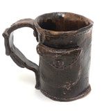 End of Day Folk Art Pottery Mug with Buckle and Pocket