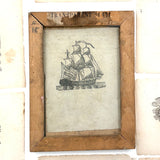 Scarce c. 1860s "Transparent Slate" with Eleven Engravings for Tracing