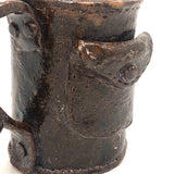 End of Day Folk Art Pottery Mug with Buckle and Pocket