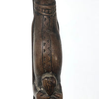 SOLD Woman in Chair with Heart in Hand, Presumed c. 17th Century Weaving Tool