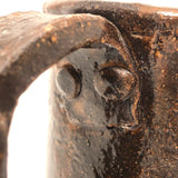 End of Day Folk Art Pottery Mug with Buckle and Pocket