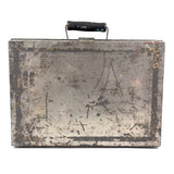 Patina-Full 19th Century Tin Fold Out Painter's Box, As Found (with Brushes and Ballantine Bottle Opener)