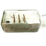 Nice Old Three Mast Ship in a (Old Mr. Boston Whiskey) Bottle with Light House