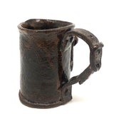 End of Day Folk Art Pottery Mug with Buckle and Pocket