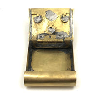Book Shaped Brass Folk Art / Trench Art Snuff Box with Combination Lock Dials