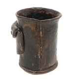 End of Day Folk Art Pottery Mug with Buckle and Pocket