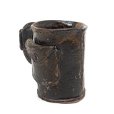 End of Day Folk Art Pottery Mug with Buckle and Pocket