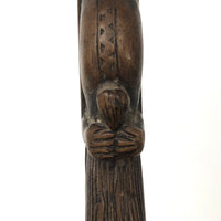 SOLD Woman in Chair with Heart in Hand, Presumed c. 17th Century Weaving Tool