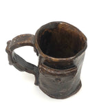 End of Day Folk Art Pottery Mug with Buckle and Pocket