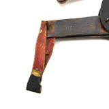 Well Knocked Around Old Wire Jointed Man with Red Stockings and Large Hands