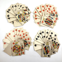 C. 1850s-70s French No Indices, Stencil Colored Playing Cards, Complete 52 Deck
