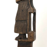 SOLD Woman in Chair with Heart in Hand, Presumed c. 17th Century Weaving Tool