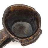 End of Day Folk Art Pottery Mug with Buckle and Pocket