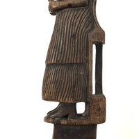 SOLD Woman in Chair with Heart in Hand, Presumed c. 17th Century Weaving Tool