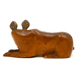 Lion and Lioness, Wonderful Pair of Folk Carvings, Signed