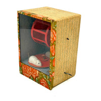 Fabulous 1930s Japanese Turn Handle Mechanical Mice Toy, Perfect Working Condition