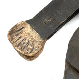 Well Knocked Around Old Wire Jointed Man with Red Stockings and Large Hands