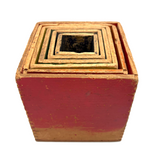 Very Much Loved Antique Set of Nesting and Stacking Cubes