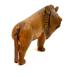 Lion and Lioness, Wonderful Pair of Folk Carvings, Signed