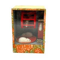 Fabulous 1930s Japanese Turn Handle Mechanical Mice Toy, Perfect Working Condition
