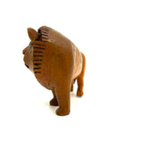 Lion and Lioness, Wonderful Pair of Folk Carvings, Signed