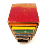 Very Much Loved Antique Set of Nesting and Stacking Cubes